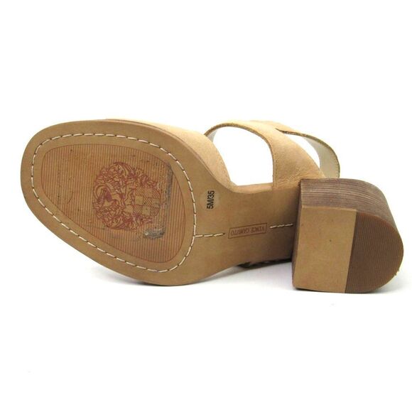 Vince Camuto Women’s Karmelo Leather High Heels in Tan Sz 5 - Picture 5 of 6